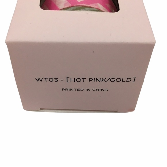 ELUM DESIGNS Washi Paper Tape Decorative Pink Gold 8 Rolls Scrapbooking NWT - Picture 3 of 5